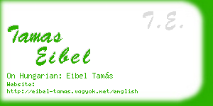 tamas eibel business card